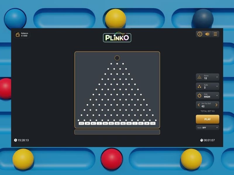 Versión demo del juego Plinko Versión demo del juego Plinko